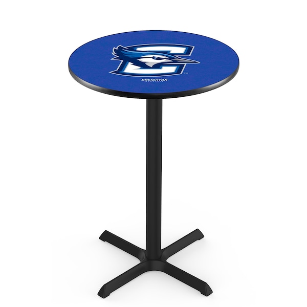42" Blk Wrinkle Creighton Pub Table